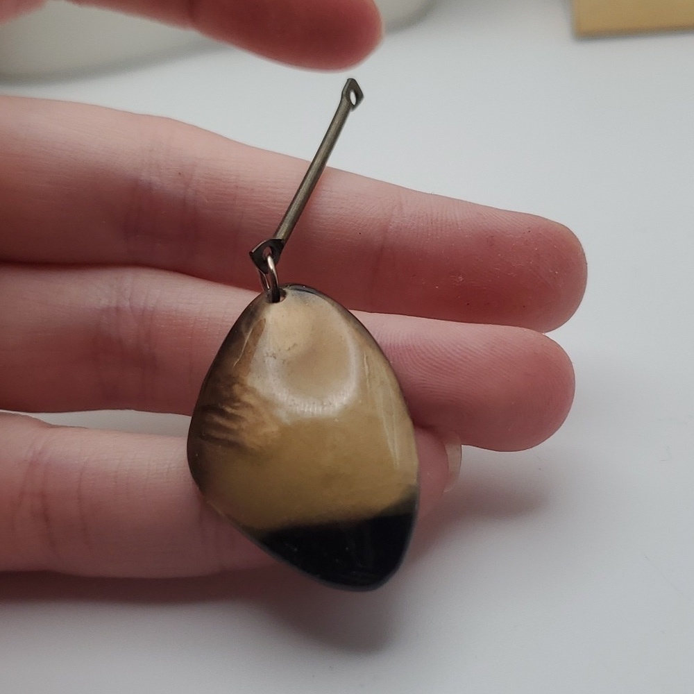 Mocha stone dangle necklace‎ pendant